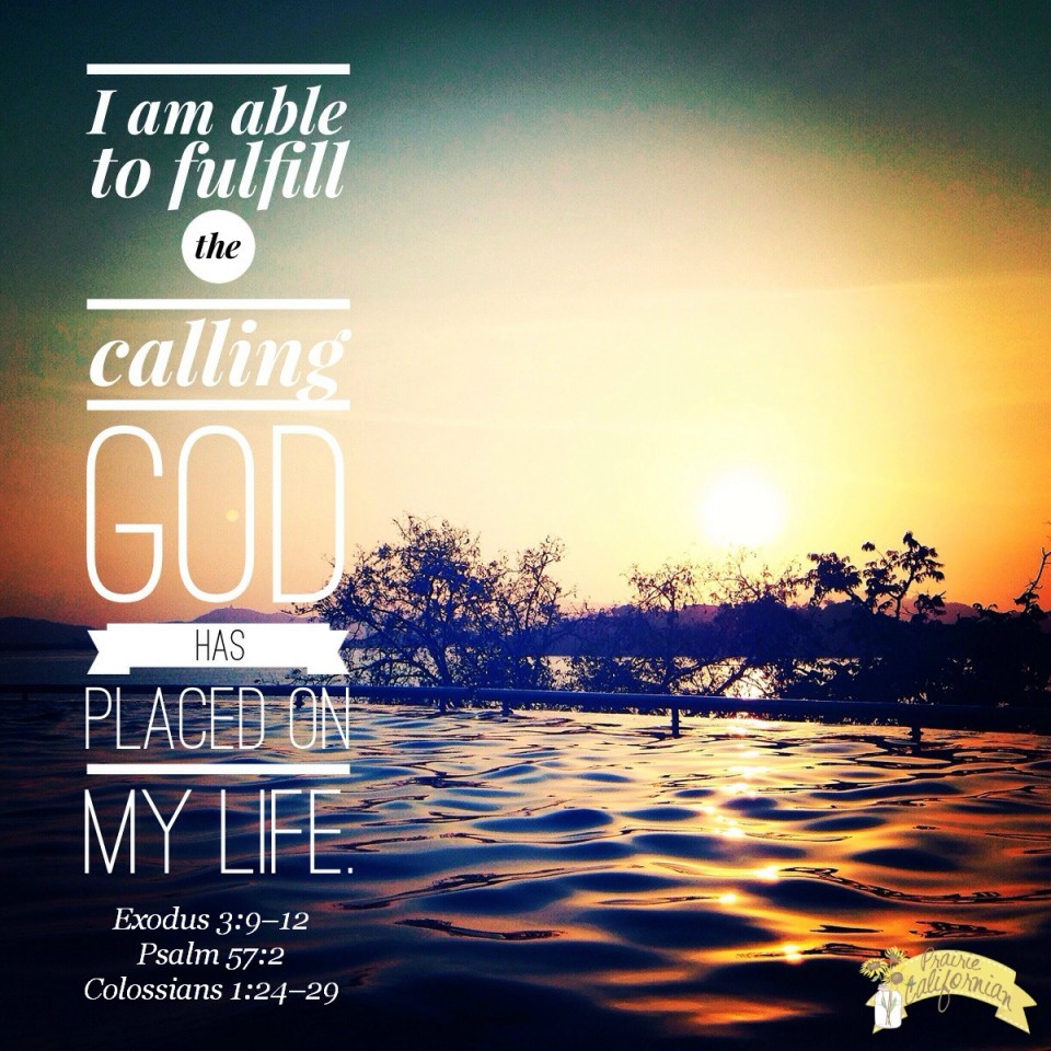 Fulfill God's Calling - Prairie Californian
