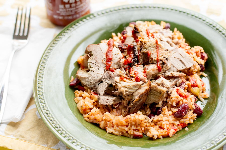 Jerk Pork with Jamaican Rice