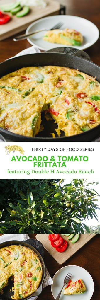 Avocado & Tomato Frittata featuring Double H Avocado Ranch - Prairie Californian