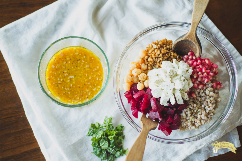 Buckwheat Beet Salad featuring Oaknook Farms