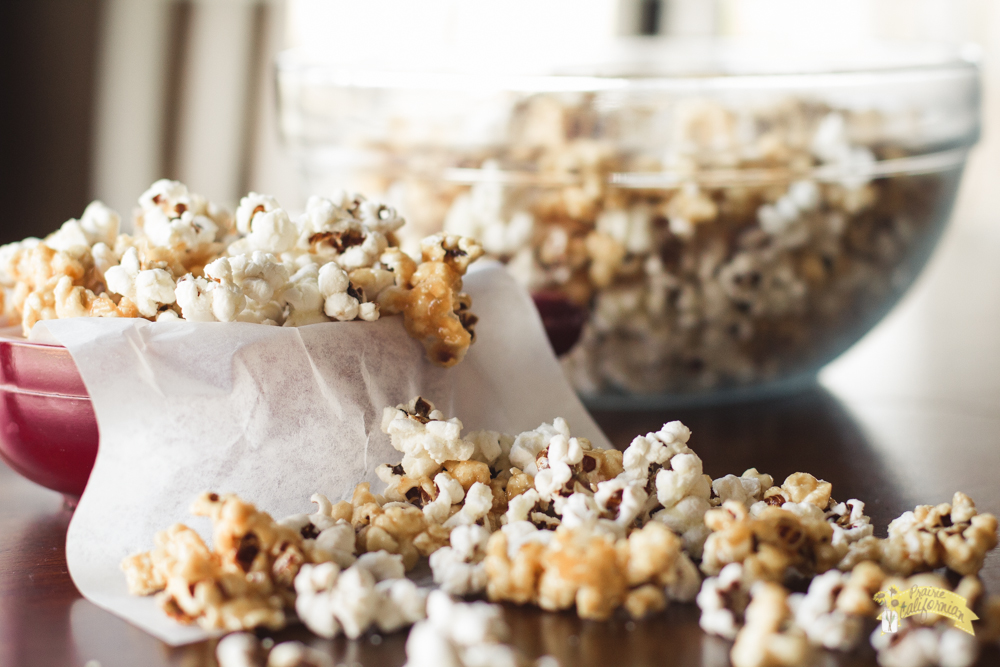 Salted Caramel and White Cheddar Popcorn featuring Pilot Knob Comforts