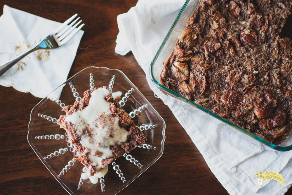 Chocolate Bread Pudding featuring Heins Family Farm