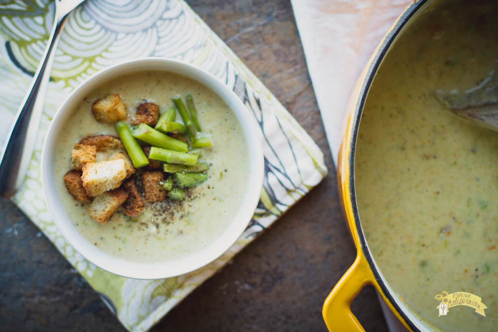 Cream of Asparagus Soup with Ham featuring Carilynn Coombs