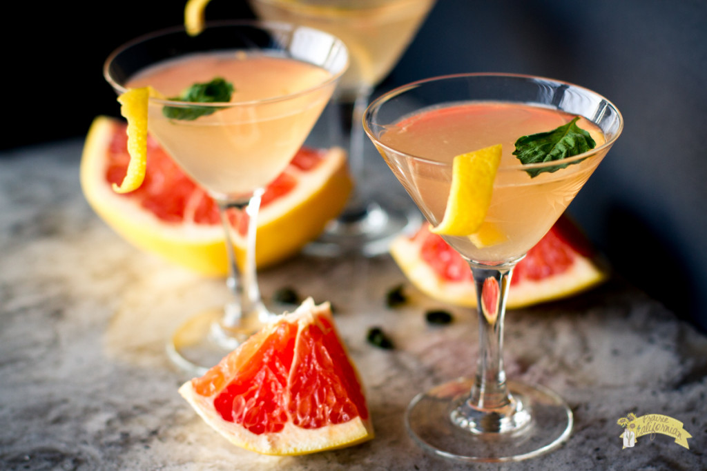 Grapefruit Basil Martini