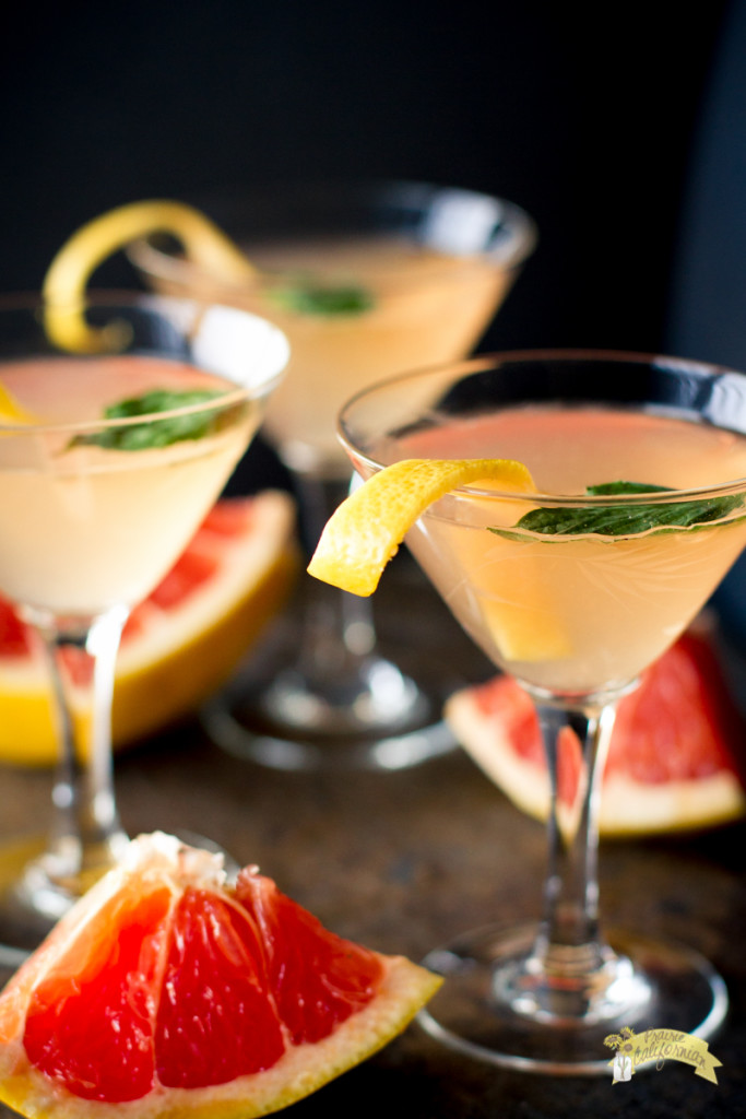 Grapefruit Basil Martini