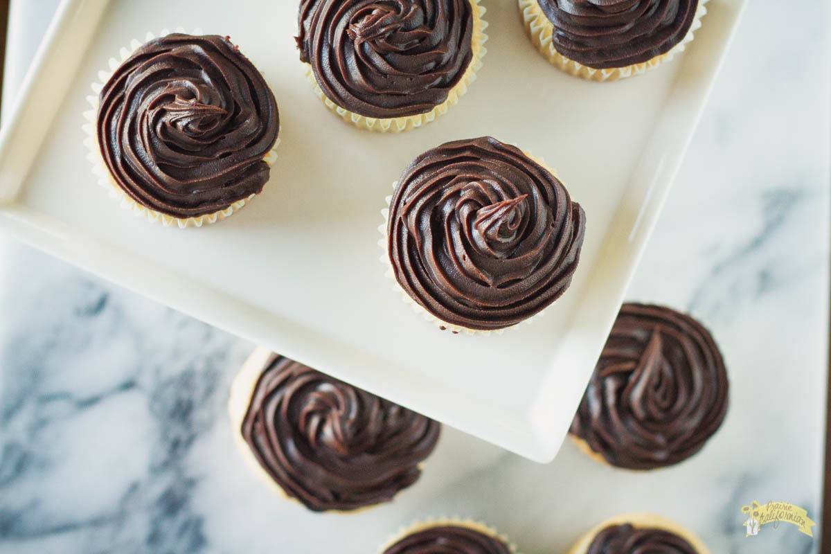 Boston Cream Pie Cupcakes featuring Durrer Dairy