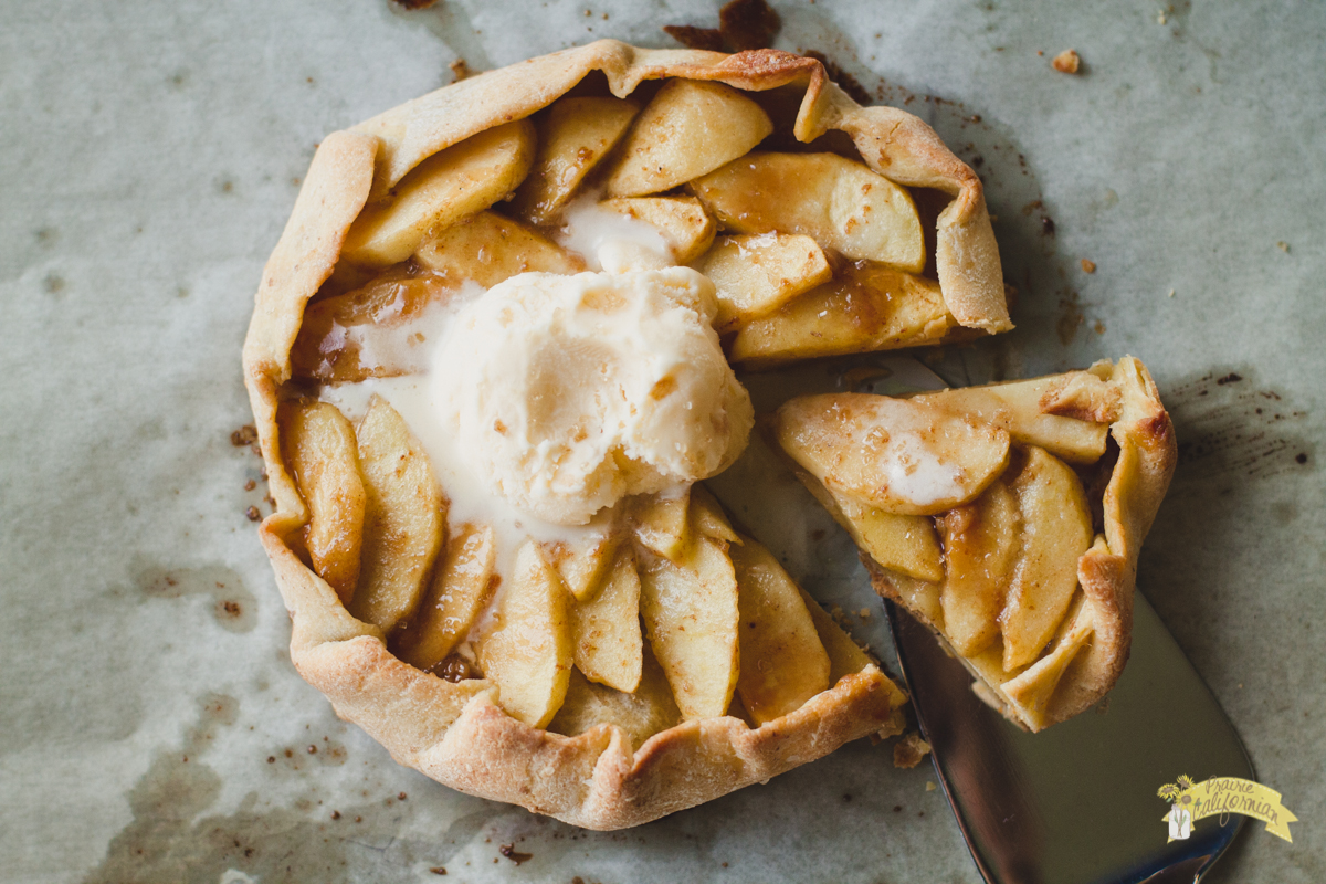 Caramel Apple Galette featuring The Fruit Wagon