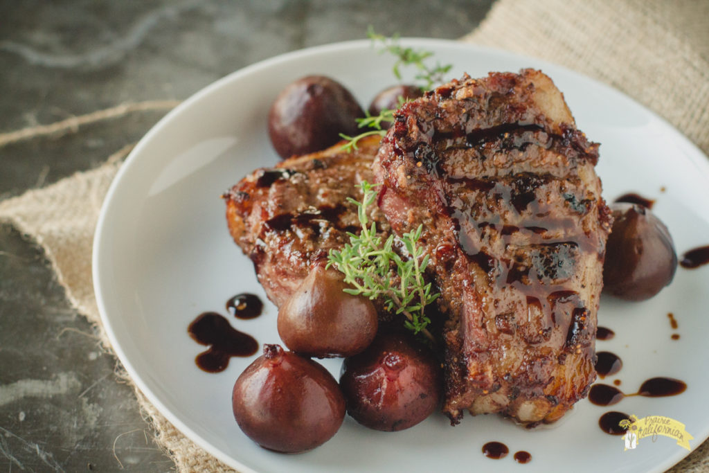 Lamb Chops with Fresh Fig Pan Sauce Recipe