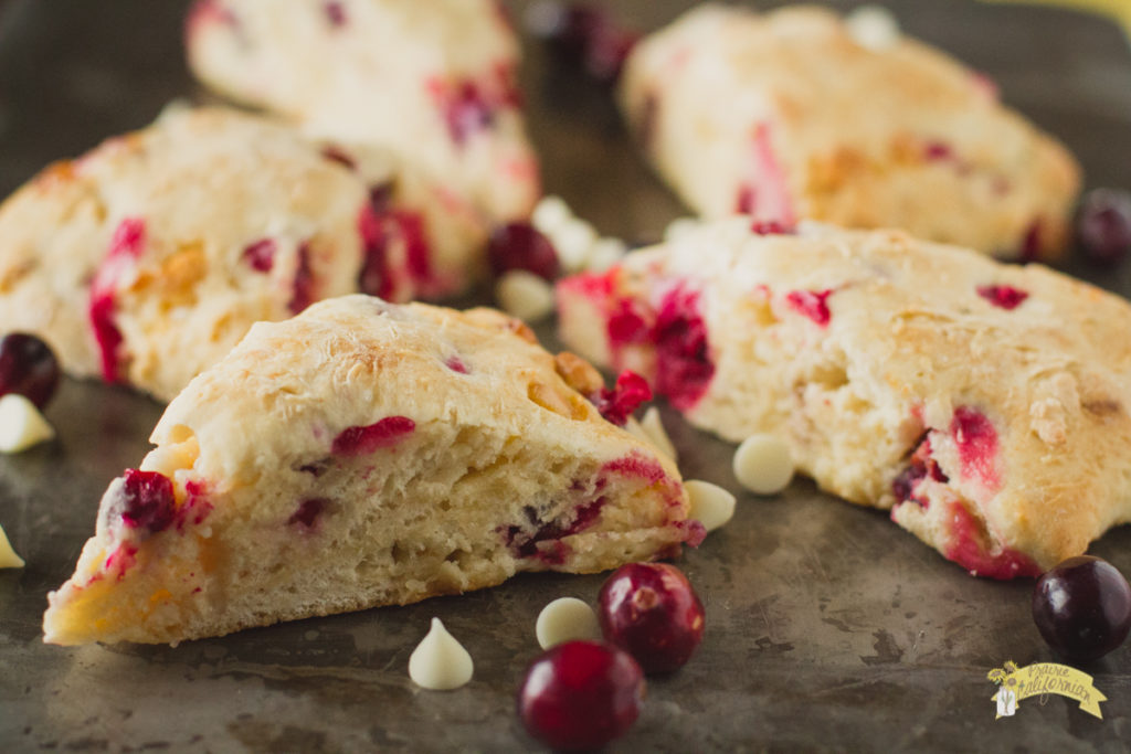 Cranberry White Chocolate Scones, Bon Appetit